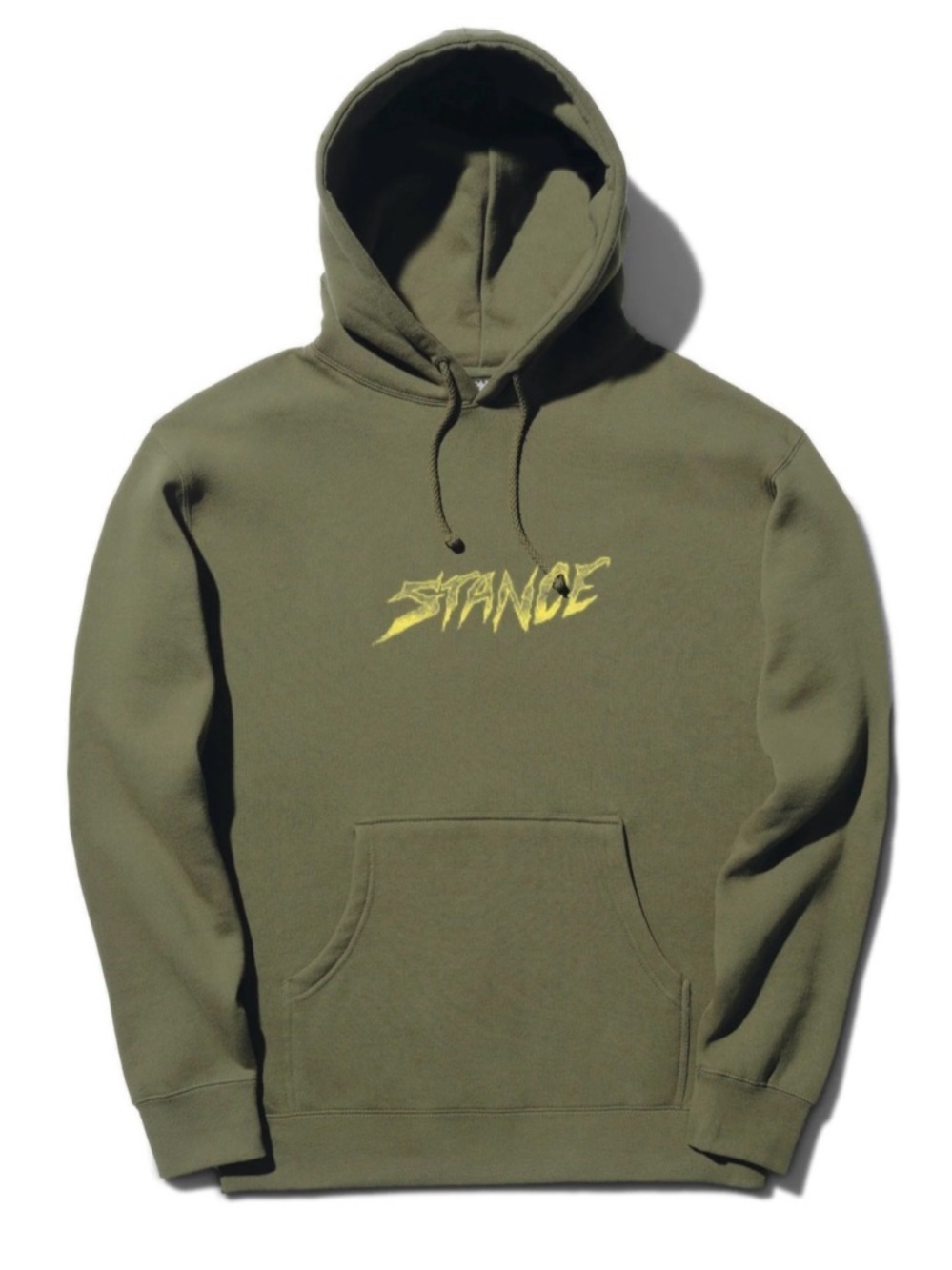 Stance Palm Slayer Army Green Fleece Pullover Hoodie Men's Heavyweight L